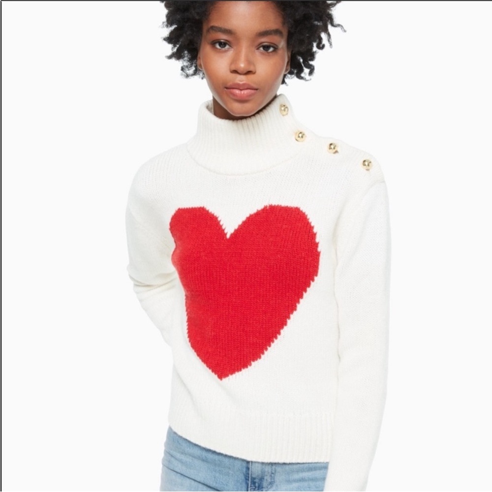 Perfect Condition Kate Spade Heart Swaeter size small